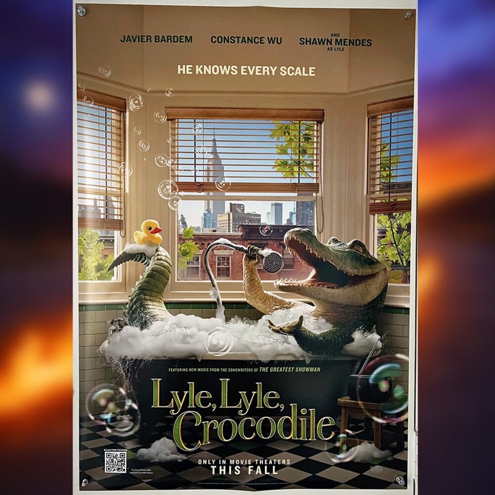 LYLE, LYLE, CROCODILE (2022) - ORIGINAL DOUBLE SIDED ADVANCE MOVIE POSTER